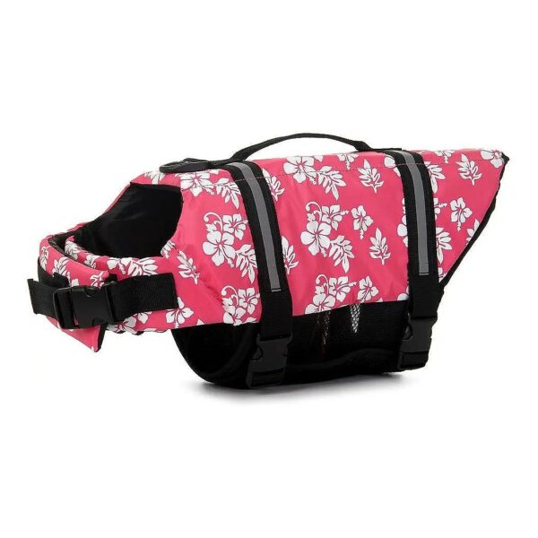 Durable and Waterproof Dog Life Jacket with Reflective Safety Colors