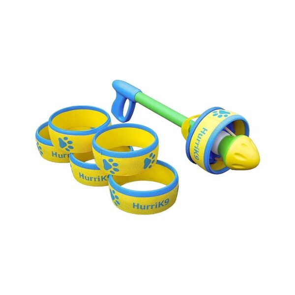 EVA Foam Ring Starter Pack with Launcher for Quick and Easy Dog Exercises