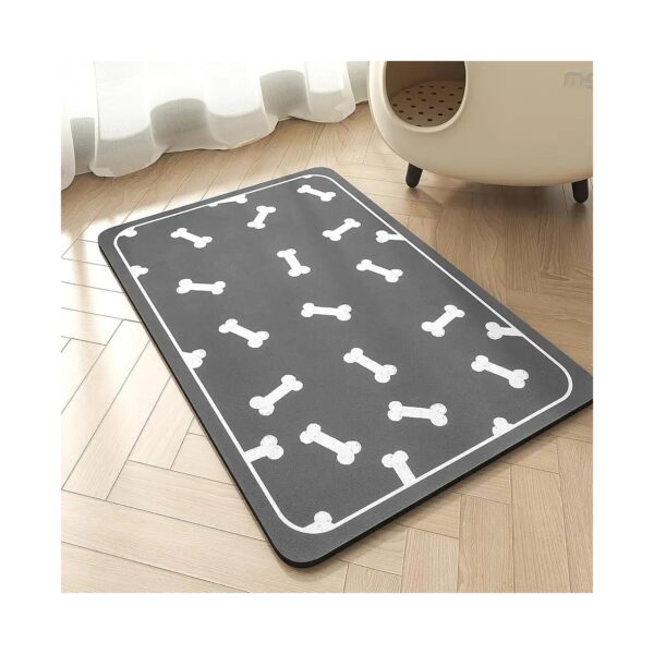 Easy Clean Pet Feeding Mat for Food and Water Bowls