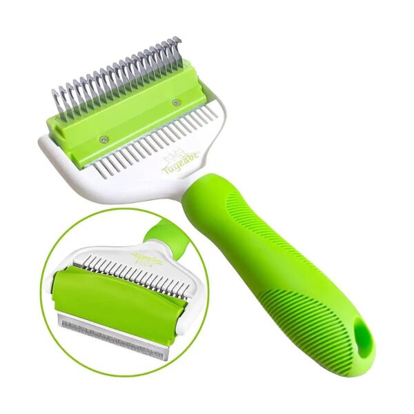 Easy Switching Pet Brush for Dematting and Shedding with 95% Effectiveness