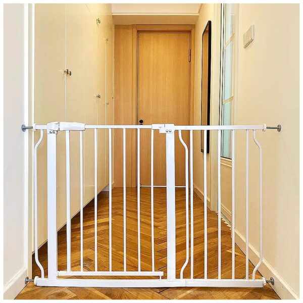 Easy Walk-Thru Safety Gate for Doorways Stairways 3-48 Inch