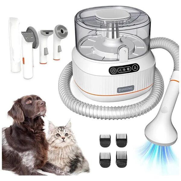 Easy and Convenient Pet Grooming Vacuum and Kit for Shedding Pets - No More Fur Balls