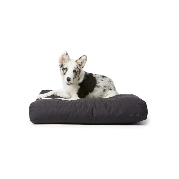 Easy to Clean Small Dog Bed with Memory Foam Interior and Dark Shadow color