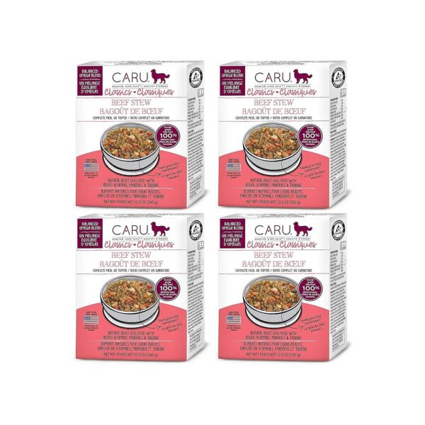 Easy to Digest Beef Stew for Adult Dogs with Omega Blend