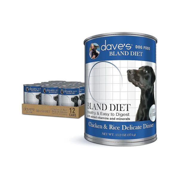 Easy to Digest Chicken and Rice Wet Dog Food for Sensitive Dogs