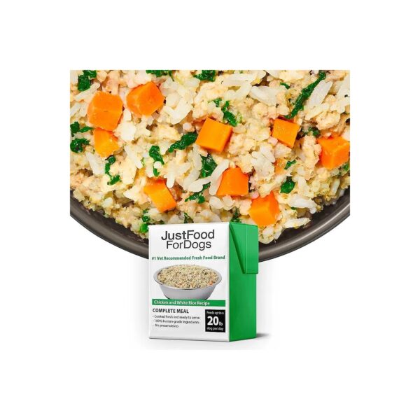 Easy to Digest, Shelf-Stable, and Fresh Wet Dog Food with Chicken and Whole Grains