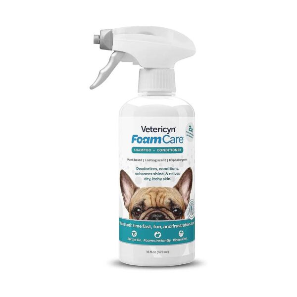 Easy to Use Pet Shampoo for Dogs and Cats with Instant Foam and Gentle Skin Care