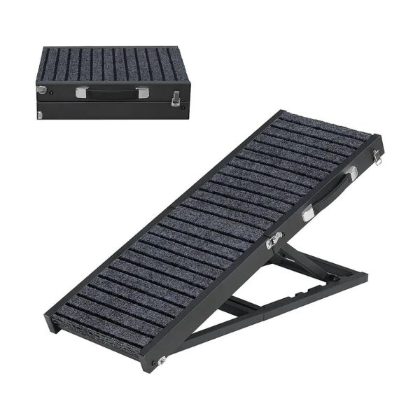 Easy to Use Portable Pet Ramp for Small Dogs with Adjustable Height and Anti-Slip Surface