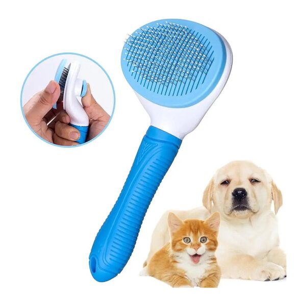 Easy to Use Self Cleaning Cat Brush for Long Hair and Short Hair Grooming Needs