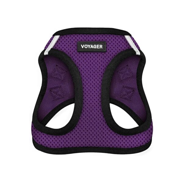 Easy to Wear and Reflective Step-in Air Dog Harness for Small to Medium Dogs, Purple