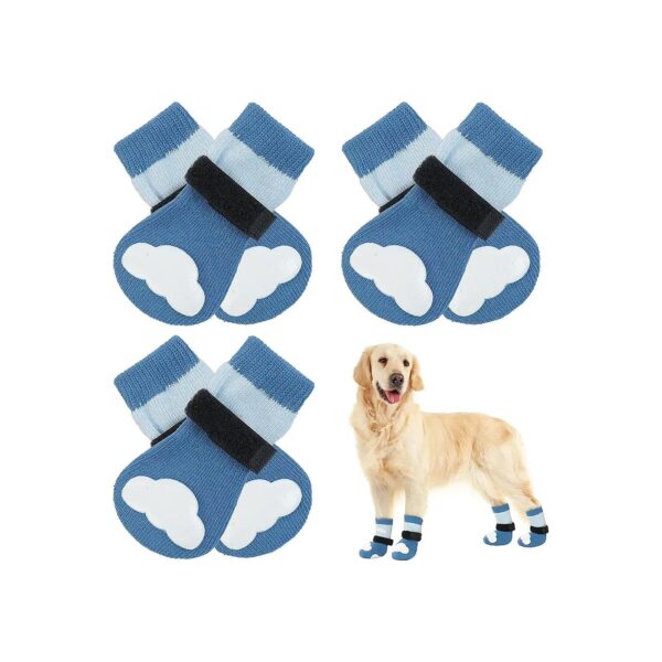 Easy-On Easy-Off Dog Socks for Small, Medium, Large Dogs