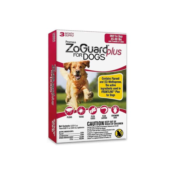 Easy-to-Apply Flea and Tick Drops for Large Dogs 45-88 Lbs