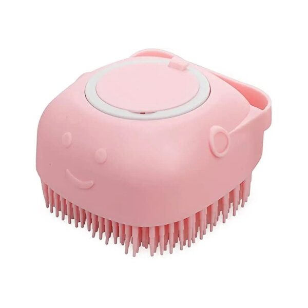 Easy-to-Clean Silicone Pet Brush for Grooming and Massaging Pets and Children