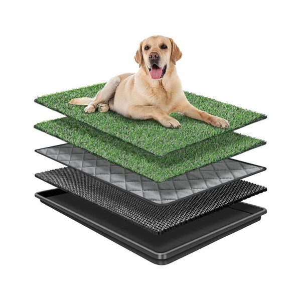 Easy-to-Use Dog Grass Pad with Tray for Large Breed Dogs