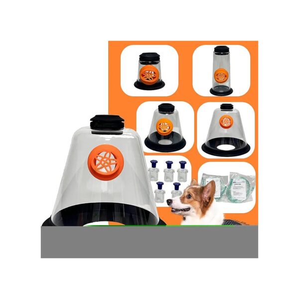 Easy-to-Use Pet Oxygen Mask Kit with 5 Sizes for Veterinary and Pet Owner Use