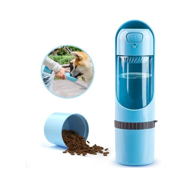 Eco-Friendly ABS Material Leak-Proof Dog Water Bottle with Food Dispenser for Pet Travel