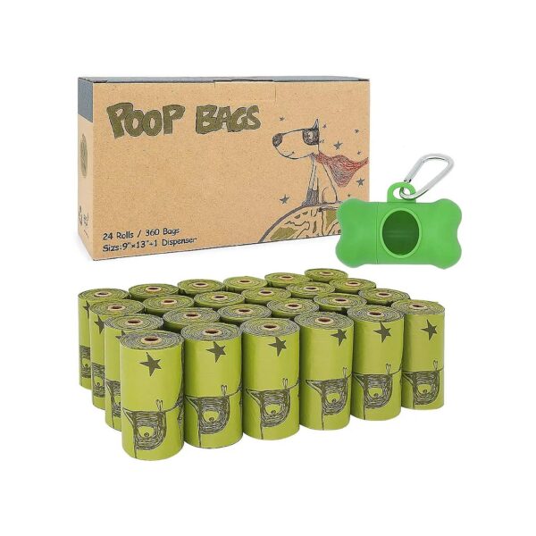 Eco-Friendly Biodegradable Dog Poop Bag Refills 360 Count