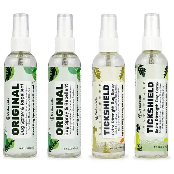 Eco-Friendly Cedar and Lemongrass Oil Bug Spray Kit