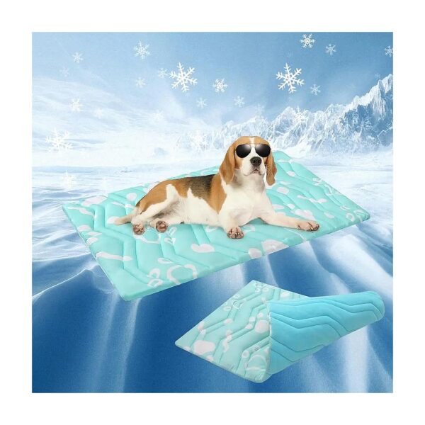 Eco-Friendly Cooling Mat for Dogs and Cats with Cooling Print and Washable Fabric