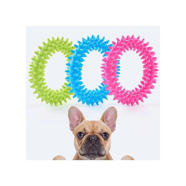 Eco-Friendly Dyeing Puppies Teething Chew Toys for Small Dogs up to 15 lbs