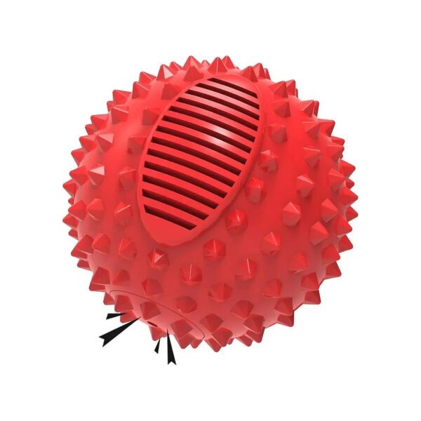 Eco-Friendly Squeaky Rubber Ball Toy for Aggressive Chewers Medium & Large Dogs