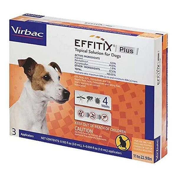 Effective Flea and Tick Solution for Small Breed Dogs 11-9 lbs