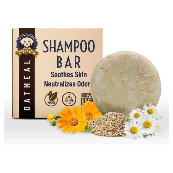 Effective Odor Neutralizing Shampoo Bar for Dogs Made with Natural Oatmeal