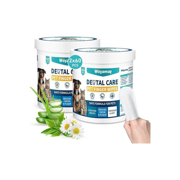 Effective Teeth Cleaning Wipes for Cats and Dogs with Natural Ingredients