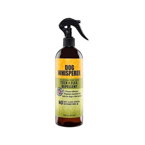 Effective Tick and Flea Repellent Spray for Dogs, Puppies, Adults, and Kids, 16 Ounces