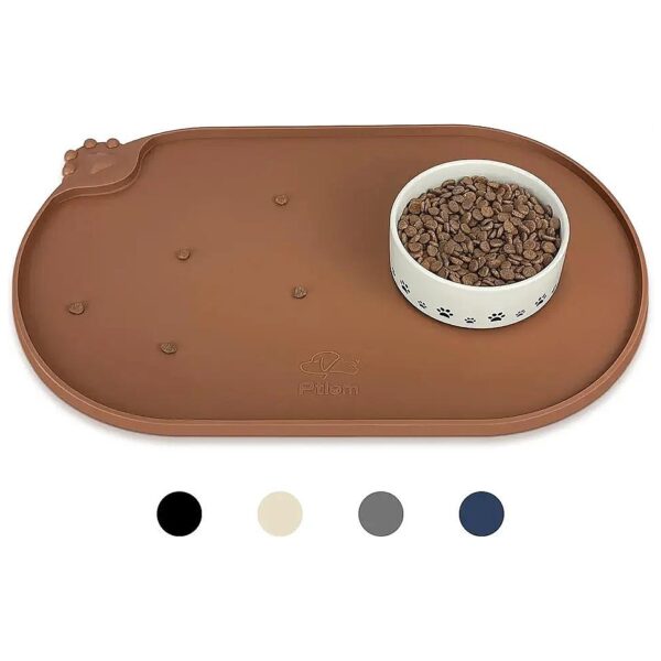 Effective Waterproof Silicone Pet Feeding Placemat for Small Animals and Large Breeds