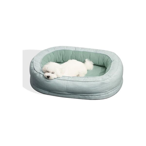 Egg Crate Foam Dog Bed with Non-Slip Bottom for Indoor Small Dogs