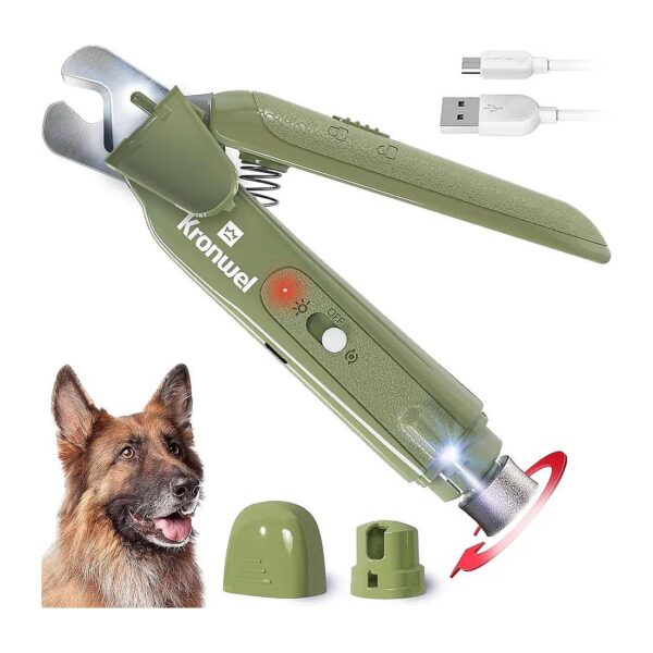 Electric 2-in-1 Dog Nail Grinder and Clipper for All Sizes and Breeds