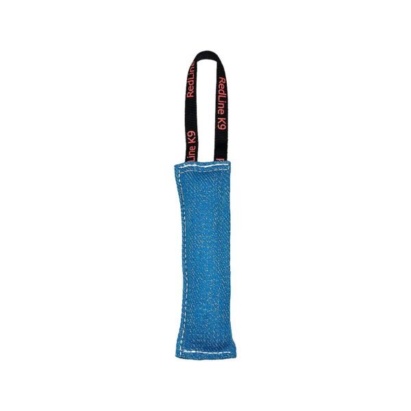 Electric Blue French Linen Bite Suit Tug Toy for Dogs