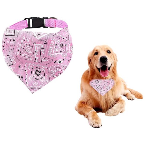 Elegant Dog Bandanas Collar with Triangle Towels and Scarf for Large Dogs