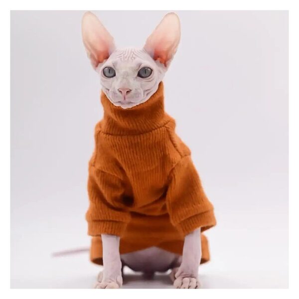 Elegant Sphynx Cat Sweater Fashion Winter Dress Comfort Clothing for Sphynx Cat