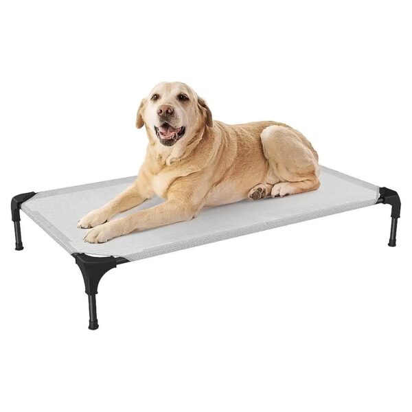 Elevated Cooling Dog Bed for Large Dogs with Built-in Ventilation and Anti-Slip Feet