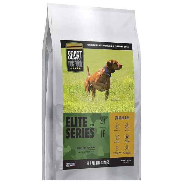 Elite Whitefish Meal-Based Dry Dog Food with No Peas or Legumes for Athletes of All Sizes