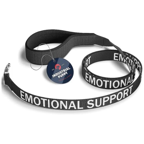 Emotional Support Dog Leash Wrap with Reflective Lettering for ESA Vest or Harness