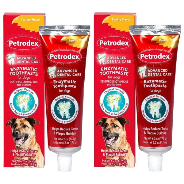 Enzymatic Toothpaste for Dogs with Poultry Flavor, Helps Reduce Tartar and Plaque Buildup