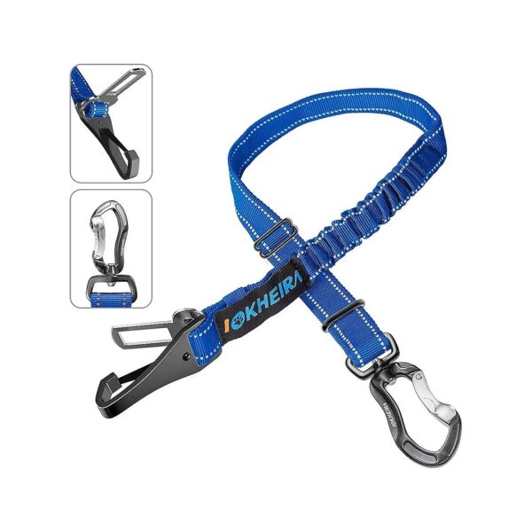 Ergonomic Carabiner and Adjustable Dog Seatbelt for Comfort and Safety During Travel