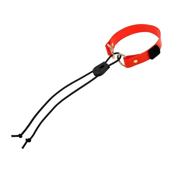 Ergonomic Red E Collar Bungee Strap for Comfortable E Collar Use