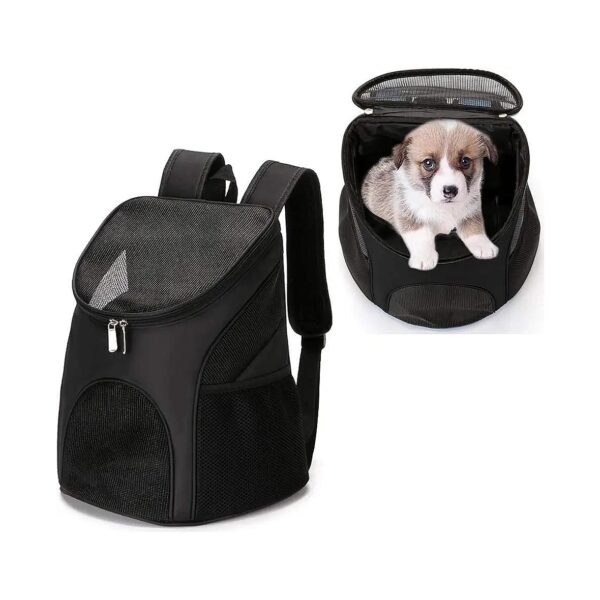 Ergonomic and Breathable Pet Carrier Backpack with Cushion Support for Small Pets