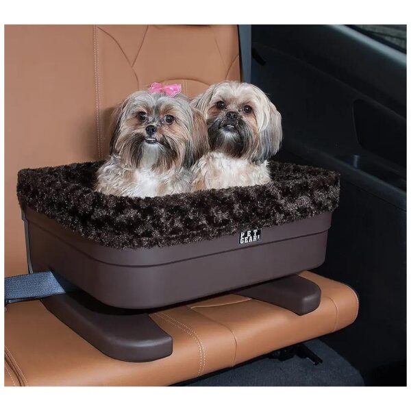 Essential Booster Seat for Dogs and Cats with Soft Comfort Pillow and Safety Restraints