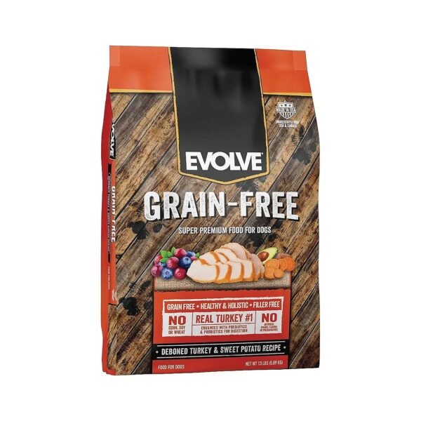 Evolve Grain-Free Turkey Recipe Dog Food with Select Vegetables and No Grains