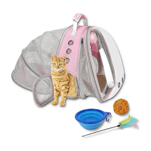 Expandable Front and Back Pet Backpack Carrier for Cats and Small Dogs