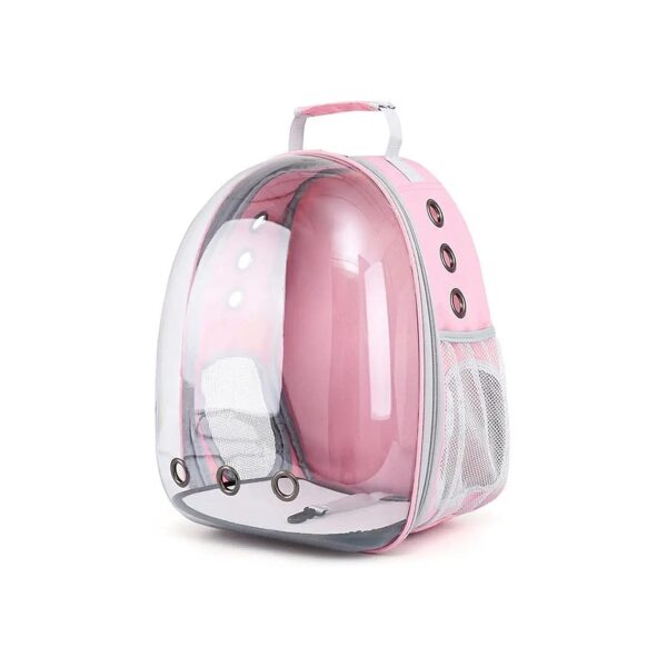 Expanding Pet Bubble Backpack for Safe Travel and Ventilation with Padded Shoulder Straps