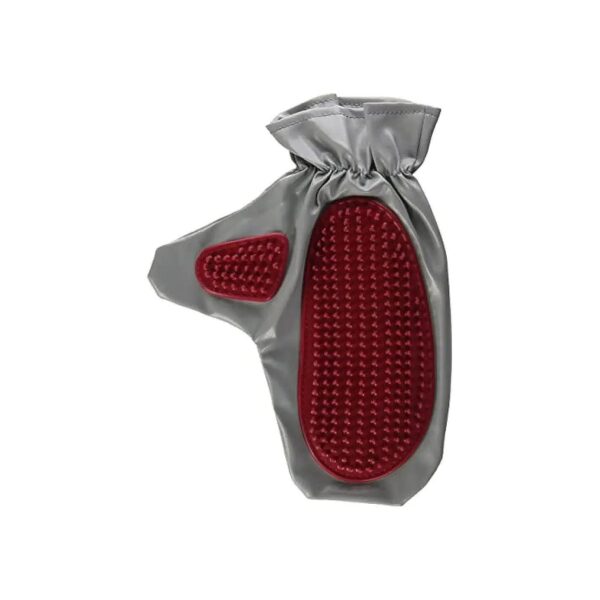 Experience Smooth Grooming Results with Rubber Bristle Brush Mitt for Short Haired Breeds