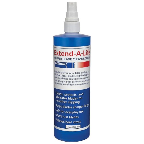 Extend-A-Life Blade Rinse Spray Cleaners for Dog Grooming Clippers 16oz