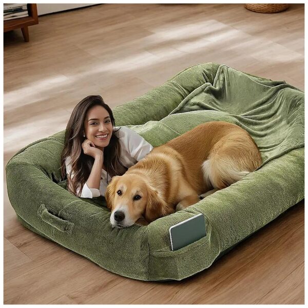 Extra Large Dog Bed for Large Breed Dogs with Hypoallergenic Faux Fur