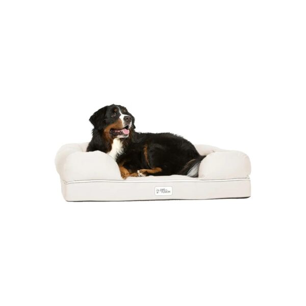 Extra Large Dog Bed with Solid 4'' Memory Foam and Waterproof Liner